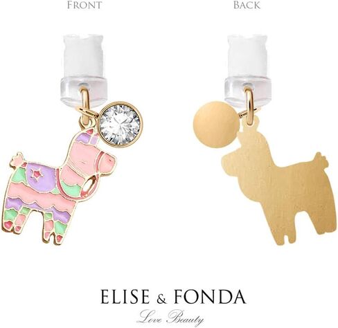 ELISE & FONDA CP189 USB Charging Port Anti Dust Plug Candy Horse Pendant Phone Charm for iPhone 11/ XS MAX/XR/X/8 Plus/7/6S/7/SE iPad iPod in Saudi Arabia