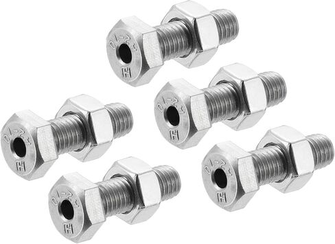 مسامير مجوفة MECCANIXITY M8x25mm مثبتات سداسية خارجية مع صواميل، 304 عبوة من الفولاذ المقاوم للصدأ مكونة من 5 قطع in Kuwait