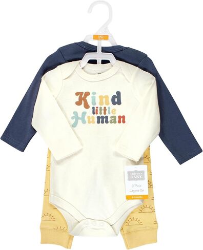 طقم بدلة وبنطلون من القطن للأطفال من الجنسين من Hudson Baby للجنسين، مقاس 6-9 أشهر in Saudi Arabia