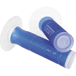 Scott 219624-1092 Blue/Clear SX II Motorcycle Grips