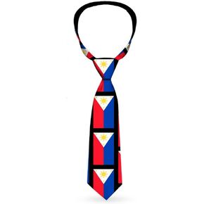 Buckle-Down Tie, Necktie, Philippines Flags, Standard Length