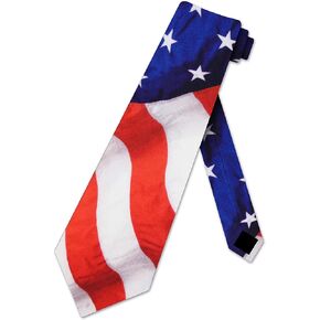 Flag tie Stars Stripes Patriotic Men's Neck Tie