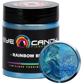 Eye Candy Premium Blue Mica Powder Pigment (25g) | Multipurpose DIY Arts and Crafts Additive | Acrylic Pouring, Woodwork, Epoxy, Resin, Bath Bombs, Paint, Soap, Fishing Lures (Skyline Blue)