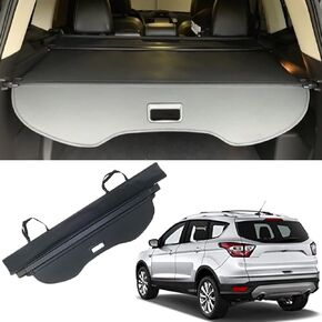 kaungka Cargo Cover for 13-18 Ford Escape 2019 Cargo Cover Trunk Shielding Shade Black (Updated Version:There is no Gap Between The Back Seats and The Trunk Cover)