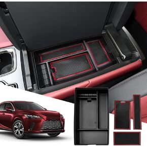 SXCY Armrest Box Fit for 2023 2024 Lexus RX 350 Center Console Organizer 2023 2024 RX 350 Accessories Armrest Console Tray for 2024 RX Hybrid RX 350h/ 500h F Sport Premium+/ Luxury/F Sport Handling