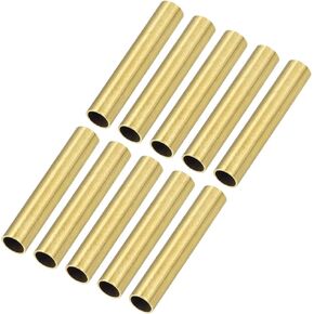 Brass Tube (5.5mm OD x 0.5mm Wall T x 30mm L) 20Pcs, Craft Tubing - for Home Decoration, DIY Handicraft