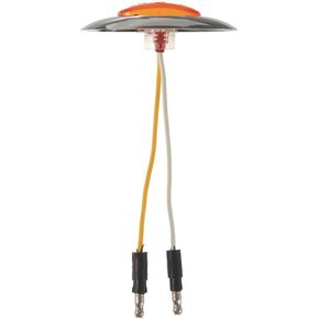 Grote 47953 - Micronova Led Clearance/Marker Light - Yellow, With Chrome Bezel