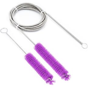 CPAP Hose Cleaning Brush and Handy Brush Suitable for Cleaning 7 Feet Tubing and 22mm 19mm Diameter Tubing (Bule)