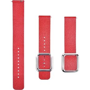 Leather & Silicone Mixed Strap Compatible with Garmin vivosmart HR/HR+ Plus Activity Tracker Replacement Band