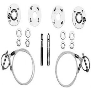 Ford Racing M16700A Stainless Steel Hood Latch and Pin Kit