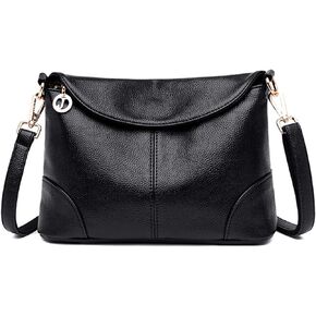 حقائب كروس للنساء من HUA ANGEL، حقيبة كتف جلدية مع شريطين قابلين للإزالة، حقيبة هوبو عصرية متعددة الجيوب in Kuwait