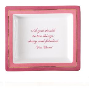 Two's Company Wise Sayings Desk Tray, Classy & Fabulous