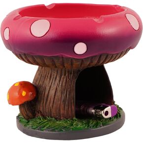 Mega Mushroom Ashtray - 4.5 Inches Tall, Lighter Stash Spot, Stylish Design - Ideal Home and Office Desktop Decor
