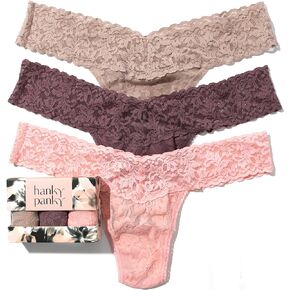 hanky panky Women's Signature Lace Low Rise Thong 3 Pack