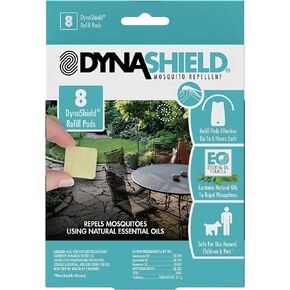 DynaTrap DS1000R8SR DynaShield Repellent 8 Pack, 8 Refill Pads, White