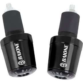 Worldmotop Motorcycle Bar End Plug Handlebars End Caps Grips for Kawasaki Honda BMW Suzuki and All 7/8" Handlebar Grip