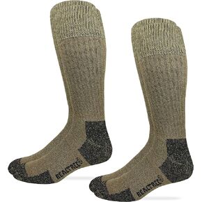 Realtree Mens Merino Wool Blend Non Binding Comfort Top Tall Boot Socks 2 Pair Pack