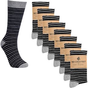 Fun Black Colorful Novelty Socks for Men for Dress Casual Formal Groomsmen Wedding, 8 Pack