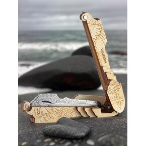 Shamanicshop Jew's Harp by D.Glazyrin/Mongol (in wooden case) - Professional mouth musical instrument (jaw harp) Beautiful sound Excellent quality Original Russian maultrommel (jaw harp, dan moi).