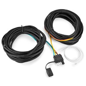 LIMICAR Trailer Wiring Harness Kit, 22FT 4 Pin 5 Wire Trailer Wire, 22FT Trailer Wire Harness, Wishbond Trailer Wire Kit 4 Pin Trailer Connector, Trailer Light Wire with Nylon Net Tube Protection