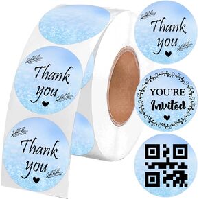 2 inch Direct Thermal Labels Mother's Day Direct Thermal Round Circle Labels for Thermal Label Printer Color Coding Shipping Label for Barcodes Home Business 500 Pcs (2 inch, Color 2)