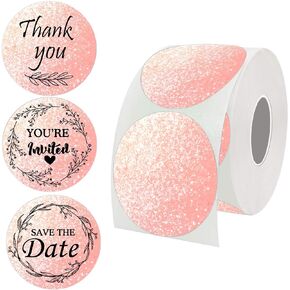 2 inch Direct Thermal Labels Mother's Day Direct Thermal Round Circle Labels for Thermal Label Printer Color Coding Shipping Label for Barcodes Home Business 500 Pcs (2 inch, Color 2)