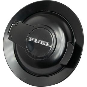 TRQ Fuel Gas Door Assembly Matte Black Compatible with 08-19 Dodge Challenger