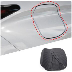 Automotive central control trim cover protective cover Compatible with Mitsubishi Outlander 2022-2024 ABS carbon fiber trim accessories (Fuel tank cap)