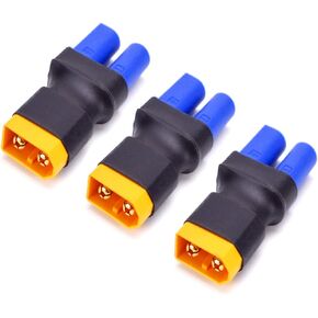 Male XT60 to EC5 Female Connector Adapters No Wires for RC LiPo Battery(3PCS)