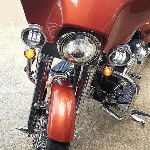 For harley street glide fog passing light kit LED motorcycle fog Auxiliary Lighting Bracket for harley davidson spot light bracket (Bracket + Mounts -Chromed) in Saudi Arabia