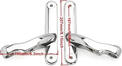 For harley street glide fog passing light kit LED motorcycle fog Auxiliary Lighting Bracket for harley davidson spot light bracket (Bracket + Mounts -Chromed) in Saudi Arabia