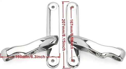 For harley street glide fog passing light kit LED motorcycle fog Auxiliary Lighting Bracket for harley davidson spot light bracket (Bracket + Mounts -Chromed) in Saudi Arabia