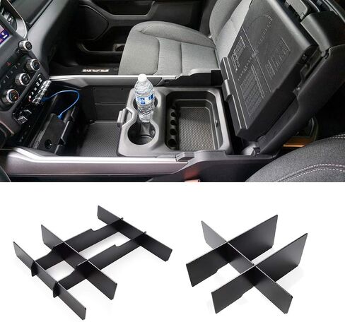 Jaronx Compatible with Dodge RAM 1500 2500 3500 Glove Box Organizer 2024 2023 2022 2021 2020 2019, for RAM Center Console Organizer 1500 2500 3500 Console Organizer Tray Accessories 2019-2024 in Saudi Arabia