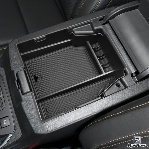 صينية تنظيم وحدة التحكم المركزية متوافقة مع ملحقات Chevy Traverse 2018-2021 2022 2023، أدخل صندوق تخزين ثانوي من مادة ABS صينية مسند للذراع باللون الأسود in Kuwait