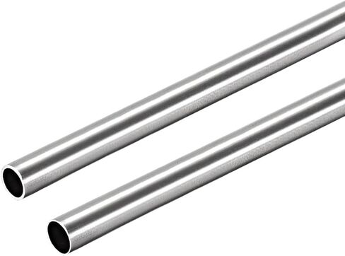 uxcell 304 Stainless Steel Tube, 5mm OD 0.2mm/0.4mm Wall Thickness 250mm Length Pack of 2 in Saudi Arabia