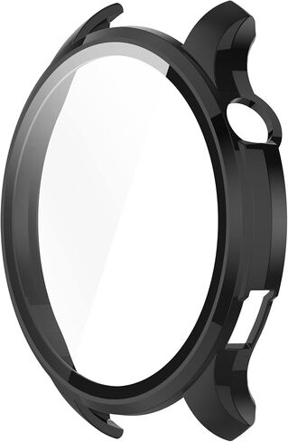 Case Compatible for Amazfit GTR 4 Watch Case Cover, Screen Protector All-Around Case Hard PC Bumper Full Cover Shell Cases for Amazfit GTR4 GTR 4 Smartwatch Accessory (black+black) in Saudi Arabia