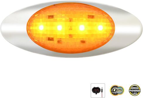 GG Grand General 77825 بيضاوي كهرماني/كهرماني 4 مؤشر LED/ضوء انعطاف لموديلات FL in Saudi Arabia