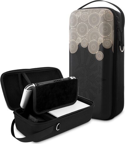 HYPERCASE Switch Carrying Case for Zelda Tears of the Kingdom, Built-in Stand Travel Bag Pouch for Nintendo Switch & OLED, Fit for Switch Dock/Pro Controller, AC Charger Adapter, Console & Accessories in Kuwait