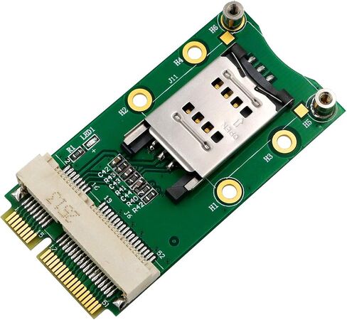 Mini PCI-E Adapter with SIM Card Slot for 3G/4G,WWAN LTE,GPS Card (Clamshell SIM Card Holder) in Saudi Arabia