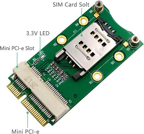 Mini PCI-E Adapter with SIM Card Slot for 3G/4G,WWAN LTE,GPS Card (Clamshell SIM Card Holder) in Saudi Arabia