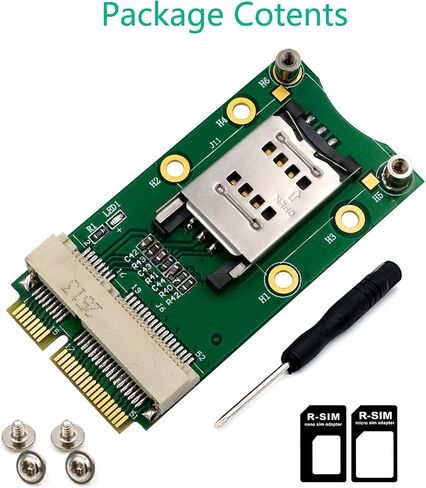 Mini PCI-E Adapter with SIM Card Slot for 3G/4G,WWAN LTE,GPS Card (Clamshell SIM Card Holder) in Saudi Arabia