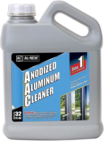 AL-NEW Anodized Aluminum Cleaner | Retail & Commercial Cleaner Perfect For Use On Anodized Windows, Doors, & More (16oz Cleaner) in Saudi Arabia