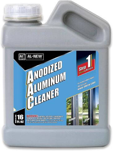 AL-NEW Anodized Aluminum Cleaner | Retail & Commercial Cleaner Perfect For Use On Anodized Windows, Doors, & More (16oz Cleaner) in Saudi Arabia