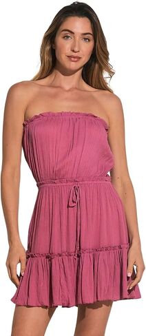 ELAN Strapless Ruffle Dress Cover-Up in Saudi Arabia
