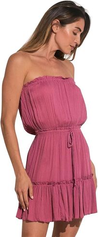 ELAN Strapless Ruffle Dress Cover-Up in Saudi Arabia