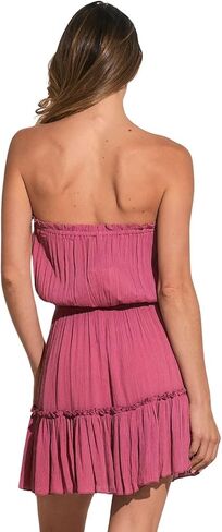 ELAN Strapless Ruffle Dress Cover-Up in Saudi Arabia