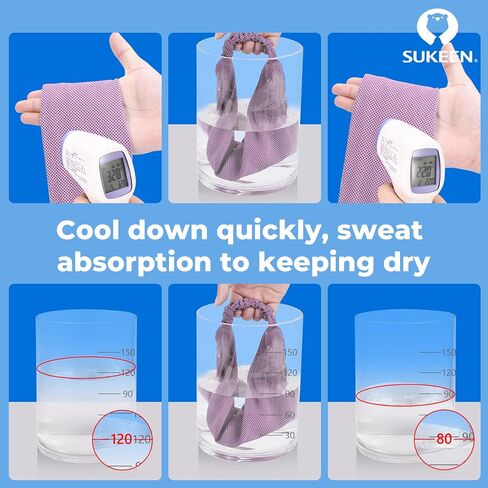 Sukeen Cooling Workout Headbands Women Men, Wide Stretchy Non-Slip Moisture Wicking Hairband, Sports Running Sweat Bands in Saudi Arabia