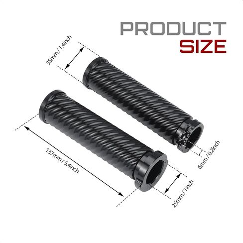Motorcycle Black Aluminum CNC Handle Bars Hand Grips Fit for Harley Sportster Touring Dyna Softail in Saudi Arabia