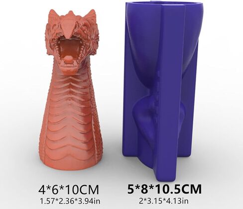 Dragon Head Silicone Candle Mold Soap Mold Fondant Chocolate Cake Candy Mould Epoxy Resin,DIY Wax,Polymer Clay in Saudi Arabia