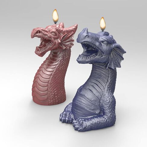 Dragon Head Silicone Candle Mold Soap Mold Fondant Chocolate Cake Candy Mould Epoxy Resin,DIY Wax,Polymer Clay in Saudi Arabia